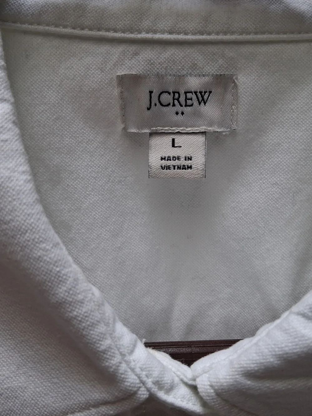 J. Crew Women's White Long-Sleeve Button-Down Shirt